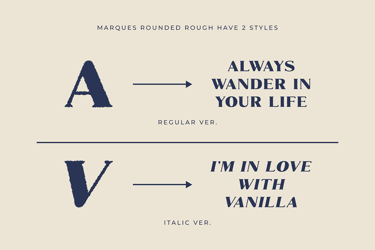 Marques Rounded Rough, a Serif Font by Craft Supply Co. (Photo 2 of 8)