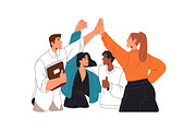 Business teams set. Work success, a Work Illustration by PaperTrident (Thumbnail 2 of 9)