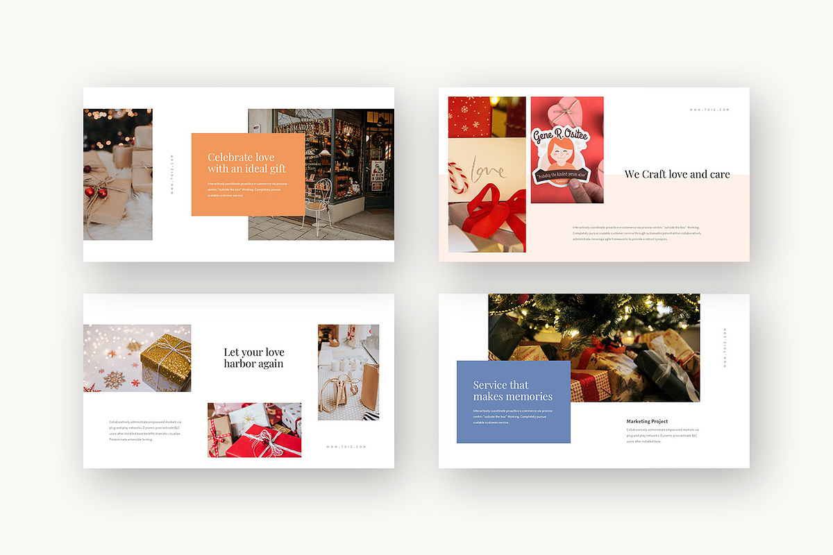Toiz : Gift Business Powerpoint, a Presentation Template by Punkl Camp (Photo 4 of 16)