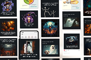 Funny Halloween Template Set I Canva, a Social Media Template by The Social Stuff (Thumbnail 4 of 11)