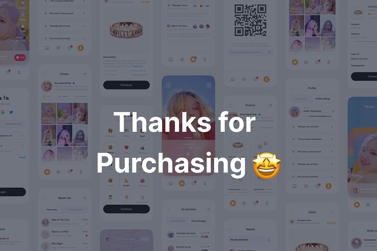 Tik Tik - Social Media UI KIT, a Device Mockup by Odama (Photo 6 of 6)