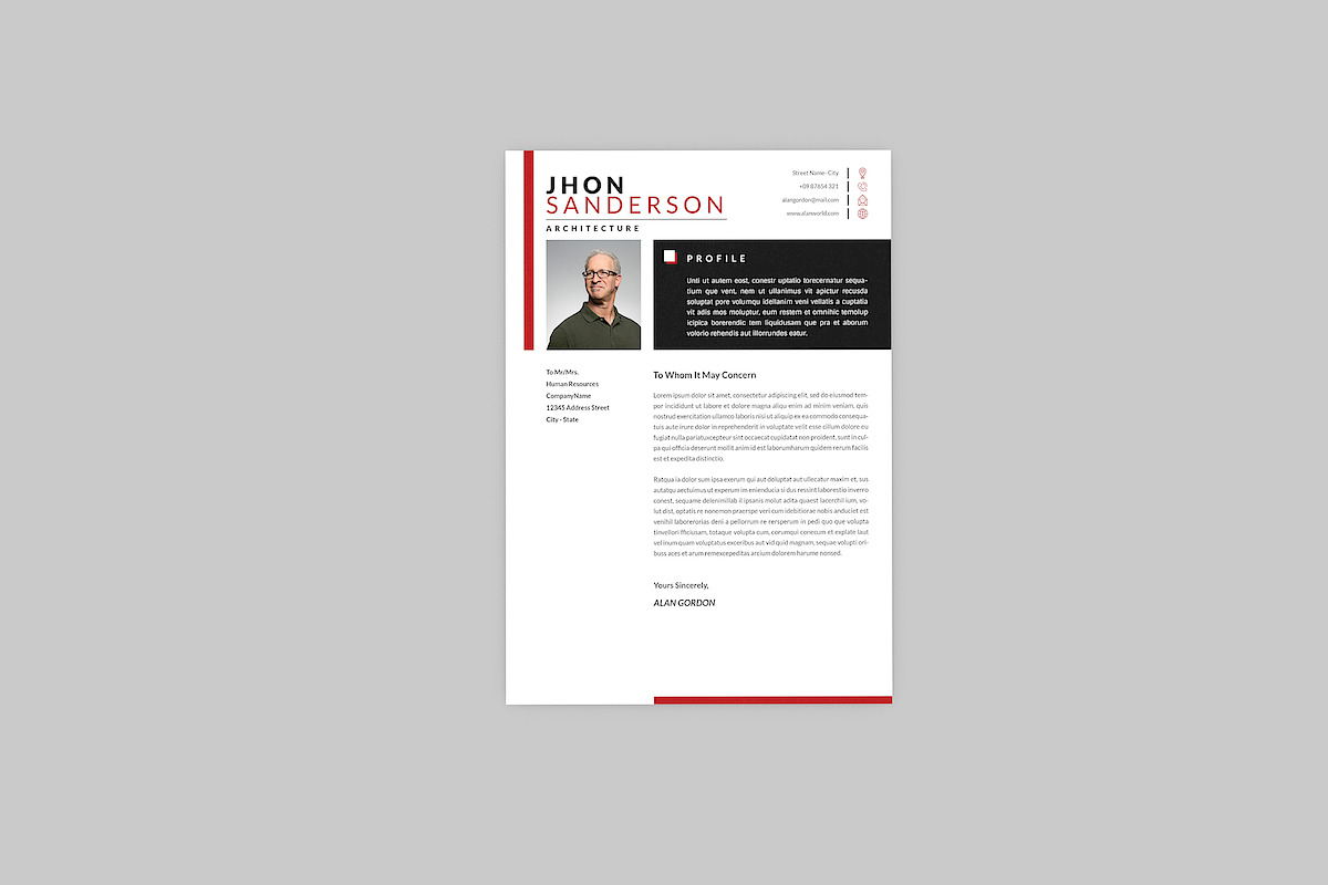 Architecture Resume Designer, a Resume Template by AQR Studio (Photo 2 of 4)