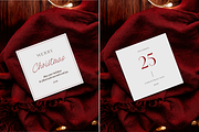 Square X-mas Greeting Card Mockup, an Advertising Mockup by Serenefeeling (Thumbnail 2 of 7)