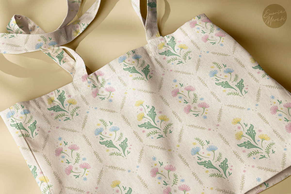 Cottagecore Pattern 2 Vintage Floral, a Pattern Graphic by Euonia Meraki (Photo 6 of 10)