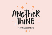 Another Thing handwritten font, a Handwritten Font by supfonts (Thumbnail 1 of 7)