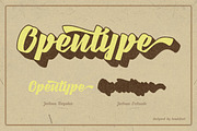 Jostena - Script Font With Extrude, a Script Font by haniefart (Thumbnail 2 of 11)