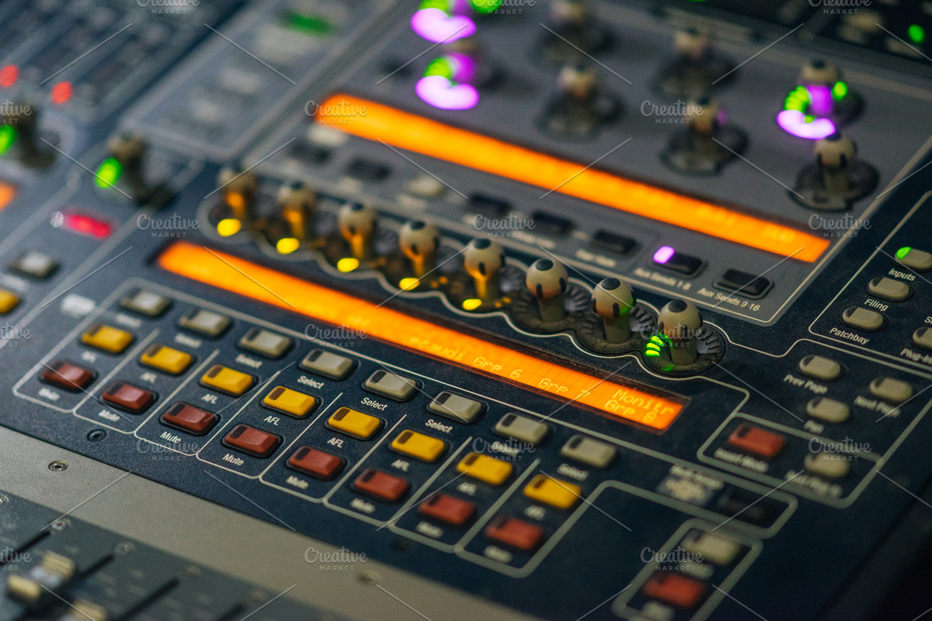 Audio Mixing Board With Led Screen Featuring Audio Mixer And Mixing