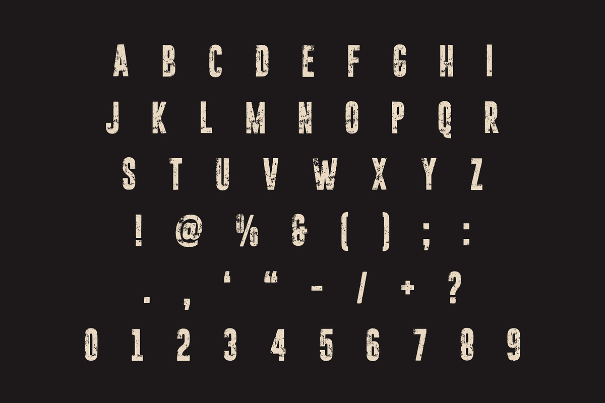 Broken Stamp, a Sans Serif Font by Limited.studio (Photo 6 of 6)
