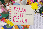 Faux Out Loud Playful Handwritten, a Handwritten Font by Perplexitics (Thumbnail 1 of 10)