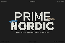 Prime Nordic - Family Geometric Font