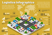 Logistic illustration infographics, a Technology Illustration by AlexZeL (Thumbnail 1 of 4)