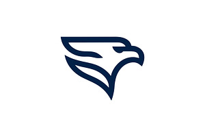 Eagle head outline style logo, a Branding & Logo Template by Vectorium Studio