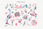 Wildflower Birds Collection PNG, an Animal Illustration by ZinchArt (Thumbnail 2 of 14)