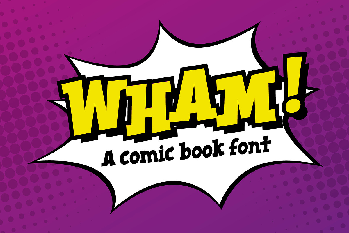 Wham! The best comic & superhero font!