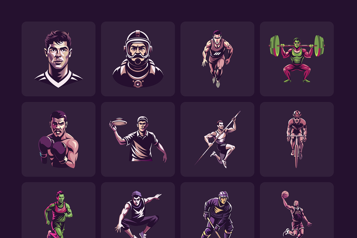 Sports vector Illustration Set, a Sport Illustration by Brickclay (Photo 9 of 9)