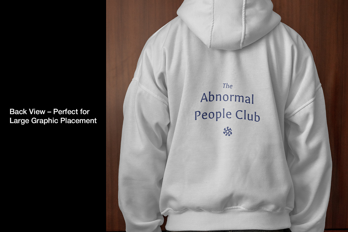Boxy Hoodie Mockup w/ Model, a Hoody Mockup by Mocktopia (Photo 4 of 10)