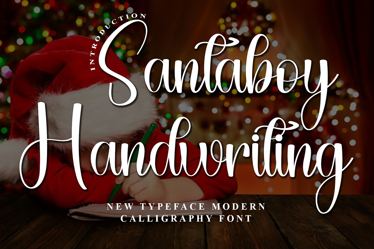 Santaboy Handwriting, a Handwritten Font by InermediaSTUDIO (Photo 1 of 8)