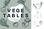 The Vegetables Collection, a Food Illustration by dicreate (Thumbnail 1 of 14)