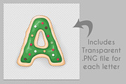 Christmas Cookie Letter Set, an Object Graphic by Transfuchsian (Thumbnail 3 of 4)