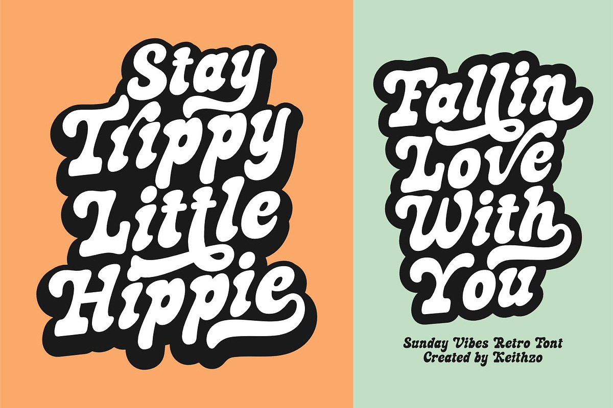Sunday Vibes - Retro Font, a Script Font by Keithzo (Photo 5 of 8)