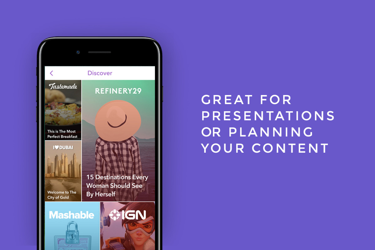 NEW Snapchat UI Kit - inc. Stories, an UI Kit Template by Tony Craig (Photo 3 of 3)