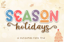 Season Holidays Font Trio