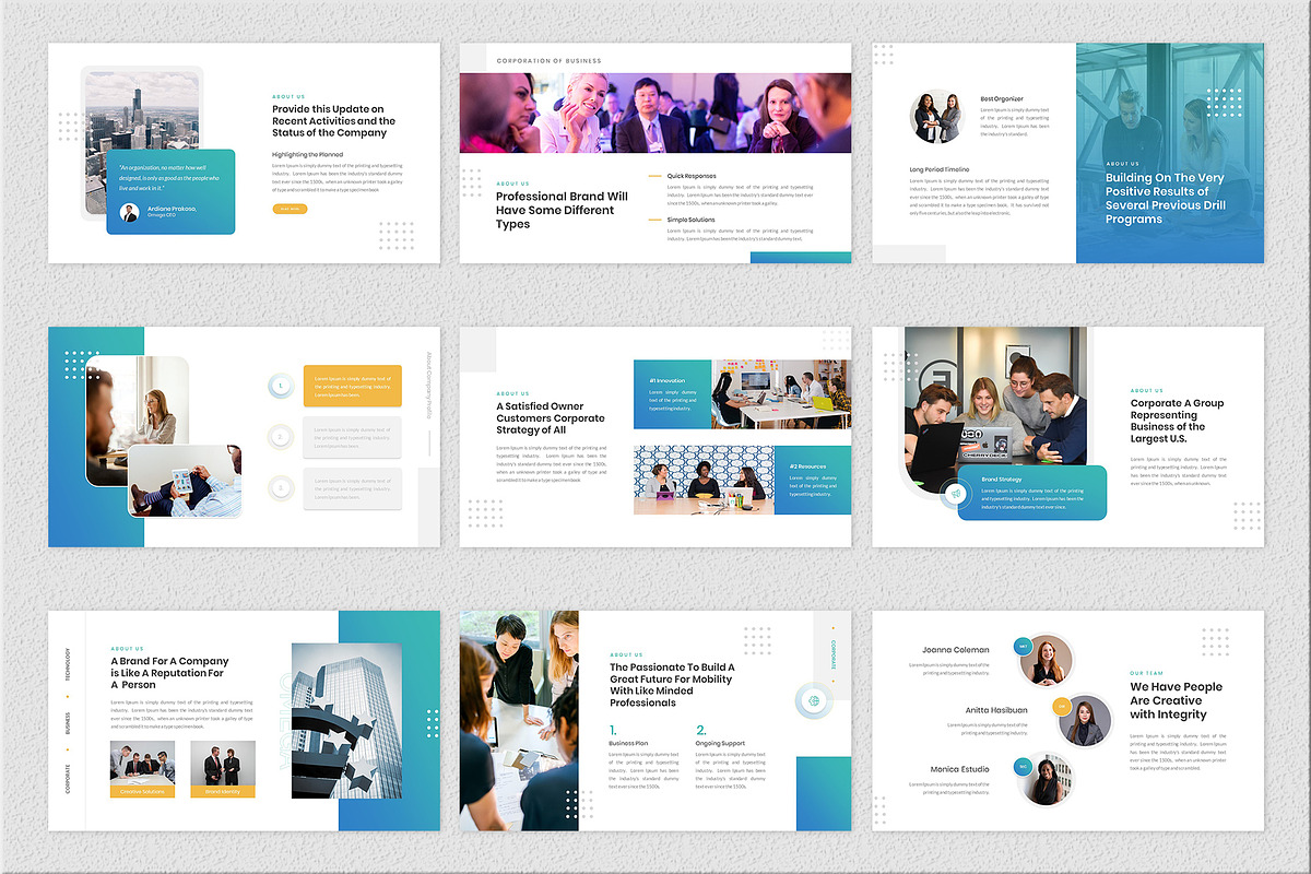 Omega Business Powerpoint Template
