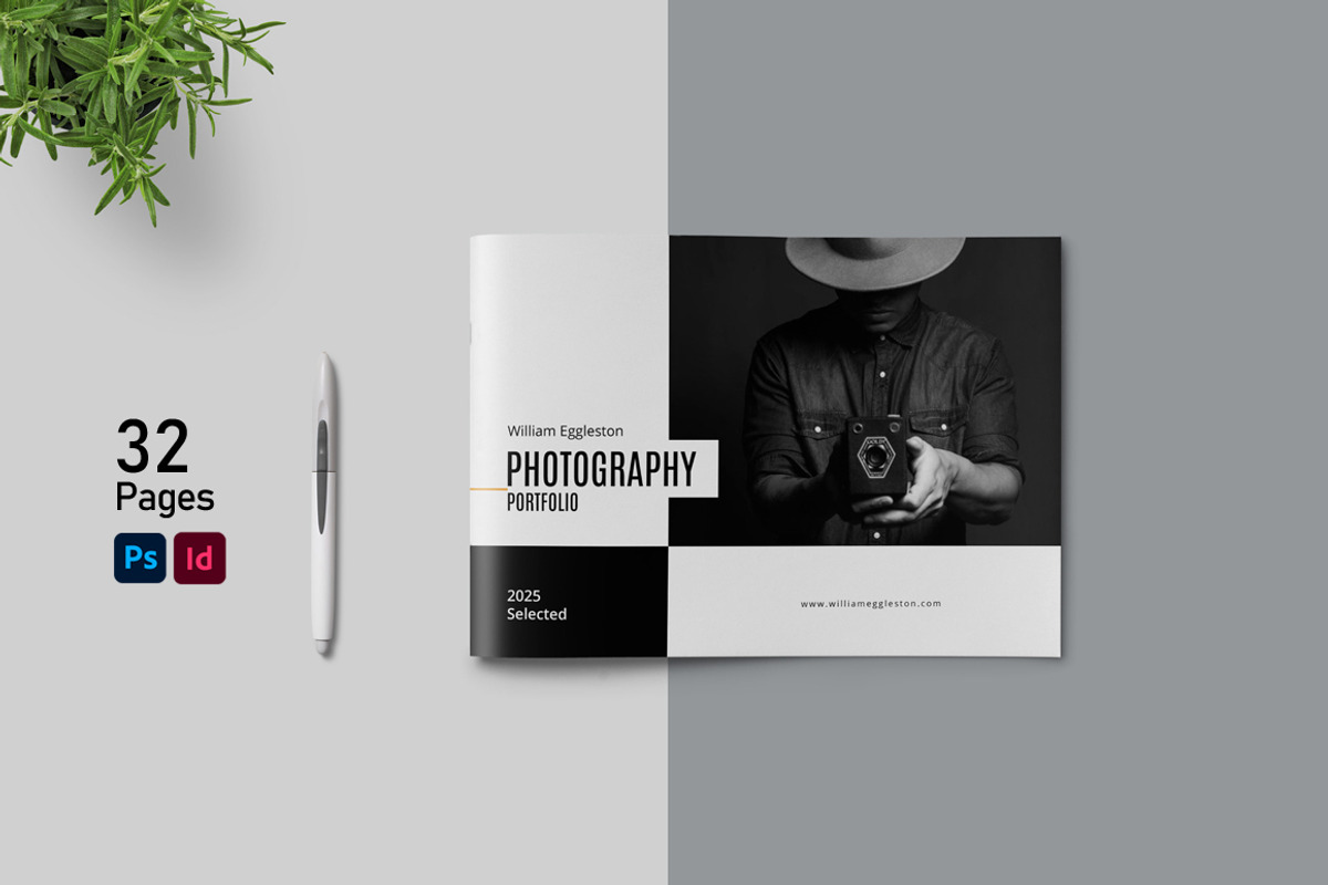 Photography Portfolio Template, a Brochure Template by adekfotografia (Photo 1 of 14)