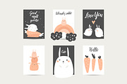Postcards with animals, an Animal Illustration by Veresk (Thumbnail 2 of 12)
