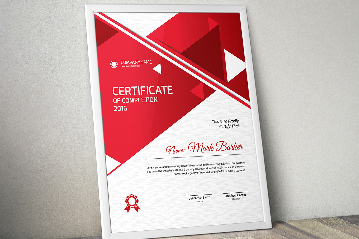 Certificate Word | PSD | AI, a Stationery Template by Curve Design (Photo 1 of 3)
