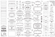Big Vintage Frames & Decors Set, a Texture Illustration by FourLeafLover (Thumbnail 2 of 10)