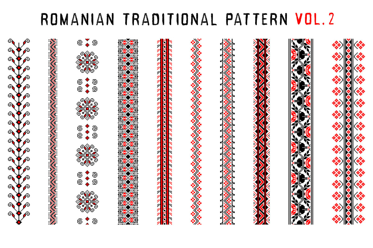 Romanian Folk Pattern Collection, an Object Graphic by Shyeno (Photo 3 of 19)