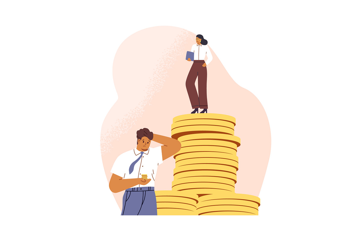 Different salary levels concept set, a Finance Illustration by Good Studio (Photo 6 of 6)