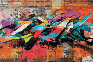 Vibrant graffiti art explodes on bri, a Photo by Pixeness Studio