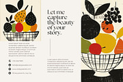Modern Fruit Art & Layered Clipart, a Wallpaper Graphic by ARTOZEN DIGITAL (Thumbnail 3 of 14)