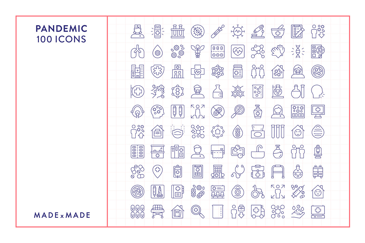 Pandemic Line Icons, an Outline Icon by Made by Made (Photo 5 of 7)