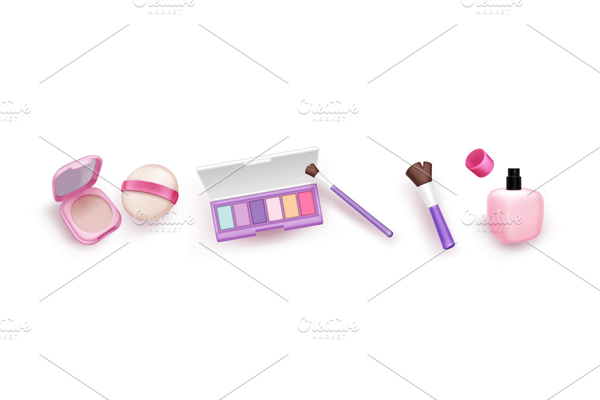 3d beauty and cosmetic makeup, an Object Illustration by art PVP - market