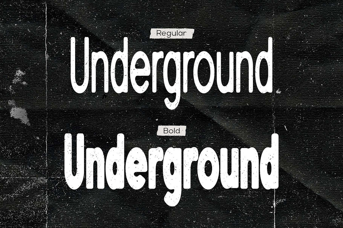 Under Trained- Urban Style, a Sans Serif Font by Arterfak Project (Photo 2 of 12)