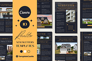 Realtor Newsletters Canva Templates, a Templates & Theme by TemplateCastleStore (Thumbnail 1 of 9)