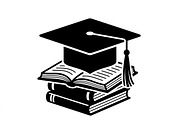 50 Graduation Cap and Book, an Education Illustration by Amazin_art (Thumbnail 8 of 28)