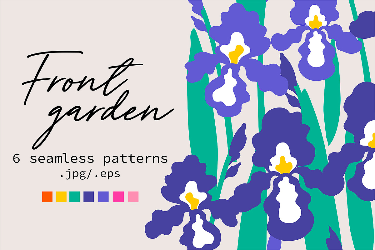 Front garden | patterns pack, a Pattern Graphic by Nastya Tkachova (Photo 1 of 8)