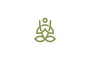 Sky & Aerial yoga logo template., a Branding & Logo Template by Anton Akhmatov (Thumbnail 1 of 3)