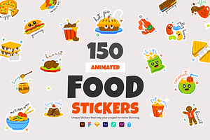 Animated Food Stickers, an Emoji Icon by Prosymbols