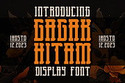 Gagak Hitam Display Font, a Blackletter Font by IHDSTD (Thumbnail 1 of 5)