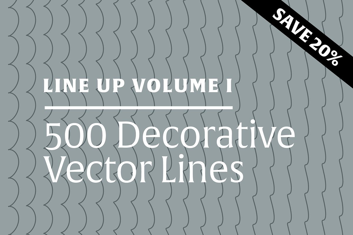 LineUp Vol 1 | 500 Decorative Lines
