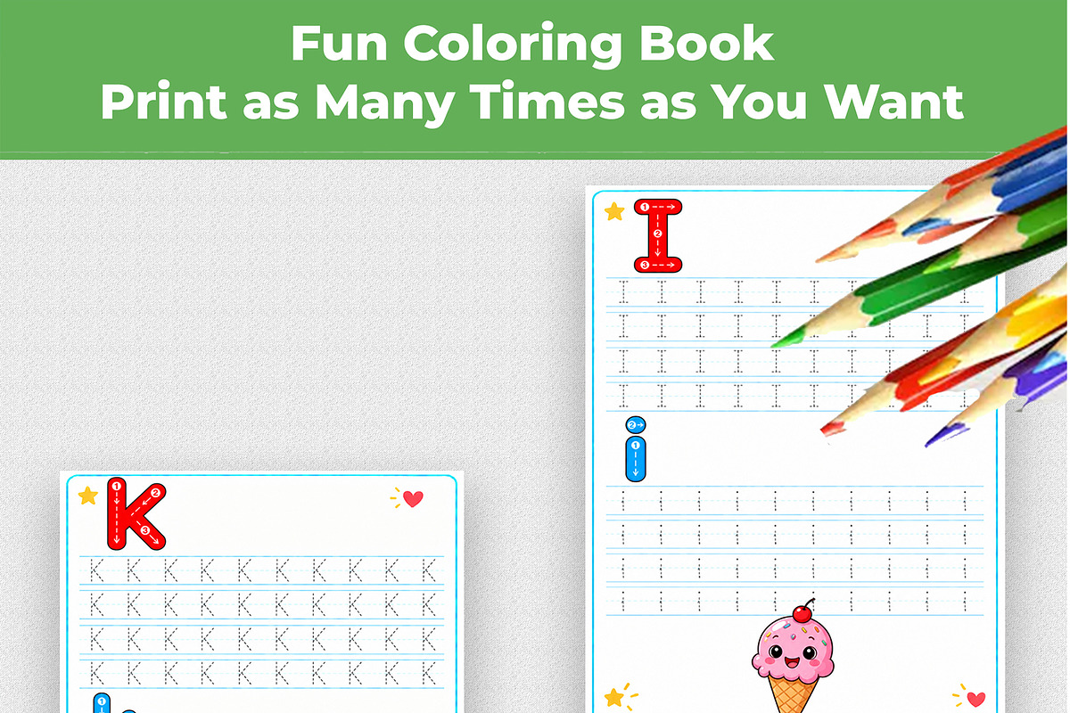 Alphabet Tracing Workbook A to Z, an Education Illustration by Mohammad Sarfaraz (Photo 4 of 13)
