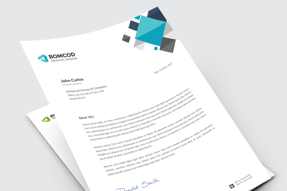 Letterhead, a Stationery Template by Pxl_graphic (Photo 4 of 4)
