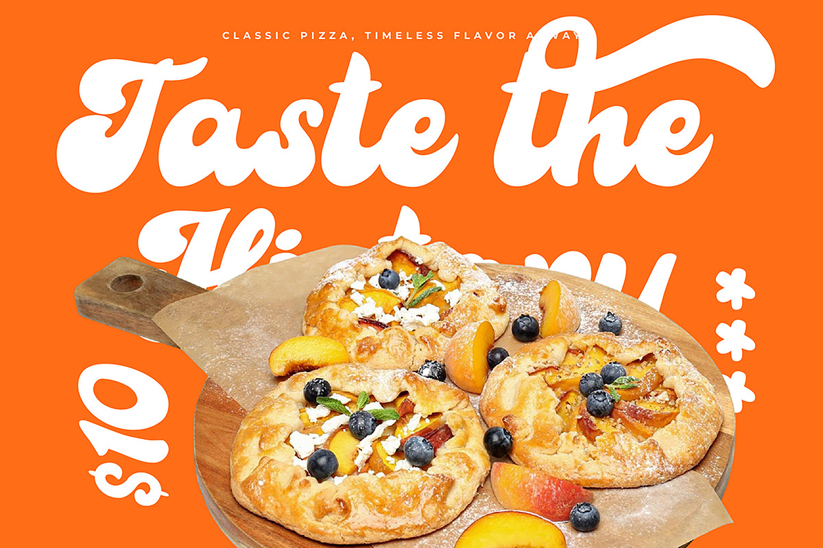 Flickes Magtile Bold Vintage Script, a Script Font by Jaruka (Photo 2 of 9)