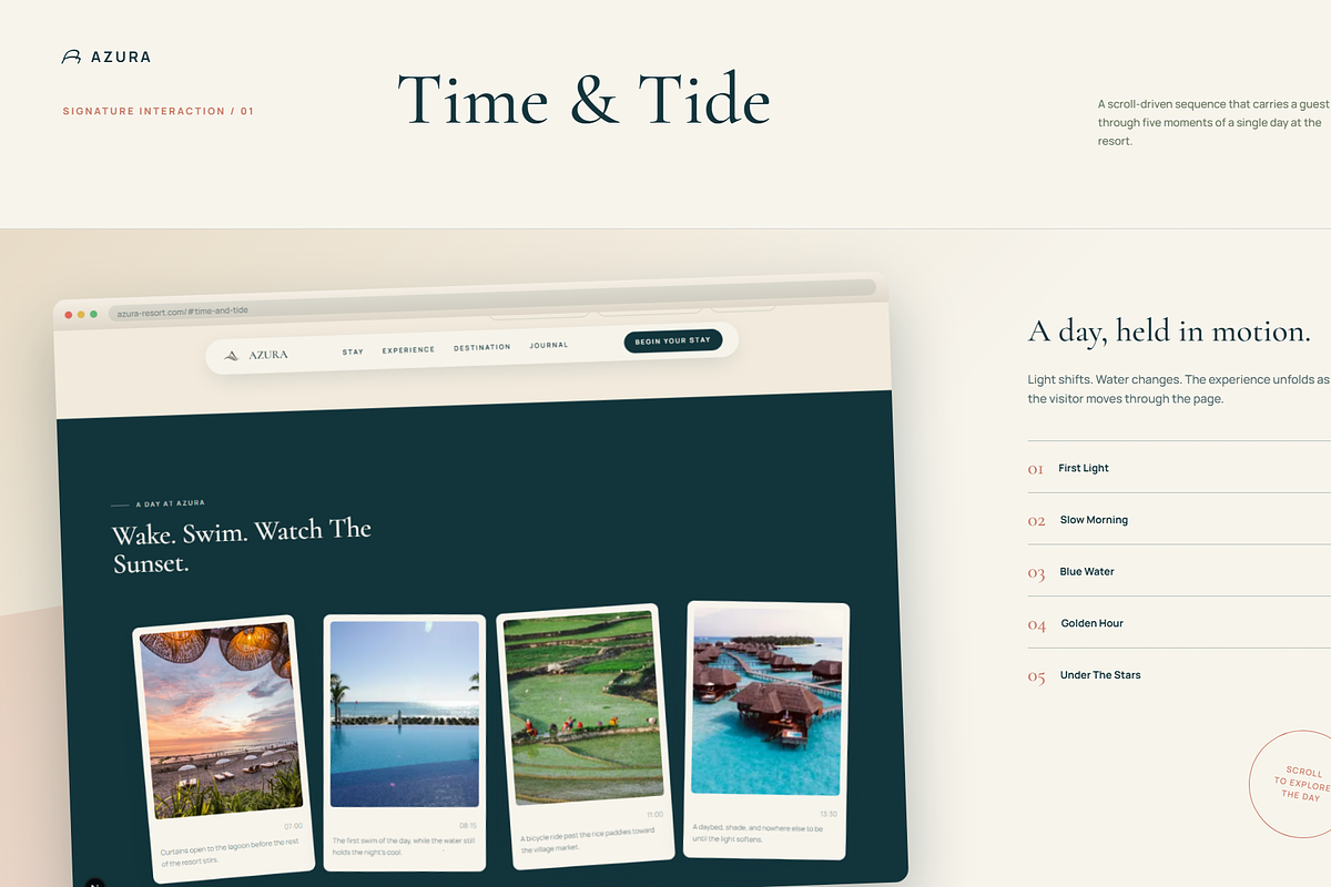 AZURA — Cinematic Resort, a Landing Page Template by AndriyFM (Photo 2 of 5)