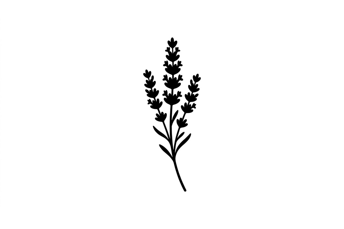Lavender Stem Silhouette Collection, an Object Graphic by Creativeshirt (Photo 3 of 3)